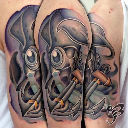 Jay Blackburn - New school squid and anchor